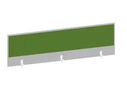 baliepaneel bureau aanbouw achter MP-lichtgrijs BN7048-groen 1600mm