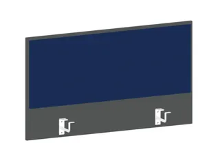 baliepaneel bureau aanbouw achter MS-donkergrijs BN6016-blauw 1000mm - 1