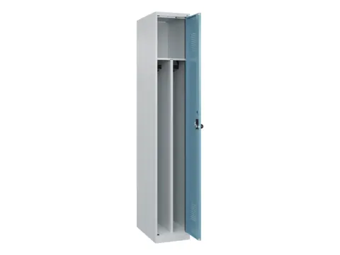 Armoire vestiaire 1850x300x500mm 1 compartiment RAL7035/RAL2406015