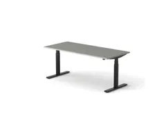 Elektrisch ihv bureau HxBxD 640-1300x1800x800mm blad grijs