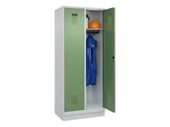 locker,HxBxD 1950x800x500mm,2vak,vak B 400mm,cil.-slot,sokkel