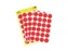 Etiket Avery Zweckform 3004 Rond Ø18mm Rood 96 Stuks