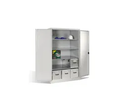 zwaarlastkast met openslaande deuren,HxBxD 1950x1200x800mm