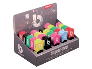 Puntenslijper-gum Bruynzeel Teens assorti - 1