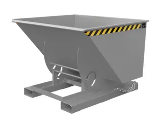 kiepbak,HxLxB 1070x1420x1560mm,1m³,draagverm. 1000kg,RAL7005 - 1