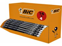 Gelschrijver Bic Gelocity 0.3mm zwart doos à 16 stuks + 4 gratis