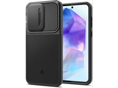 Spigen Case ACS07535 Galaxy A55 (2024) Optik Armor zwart