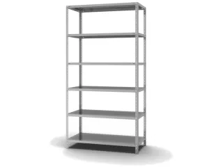 magazijnstelling,grondveld,HxBxD 2500x1300x600mm,vaklast 200kg - 2