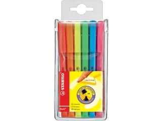Flash Markeerstift Etui 6 Stuks Geassorteerd - 1