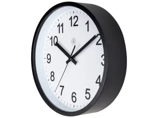 Wandklok nXt Robust dia 25,5cm zwart/wit kunststof - 4