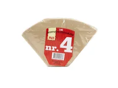 Koffiefilter Paco bruin nummer 4 100 stuks