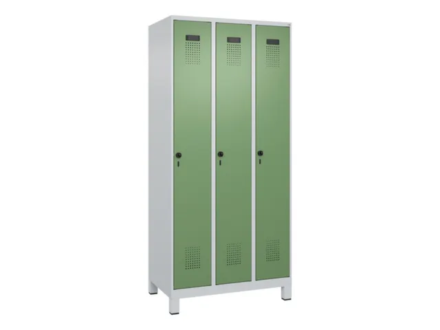 armoire vestiaire noir et blanc,HxlxP 1950x900x500mm,3compart.
