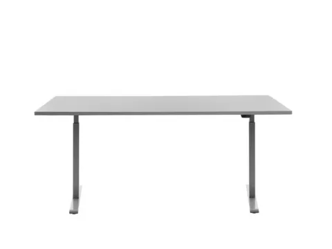 Elektrisch ihv bureau,HxBxD 700-1200x1800x800mm,blad grijs