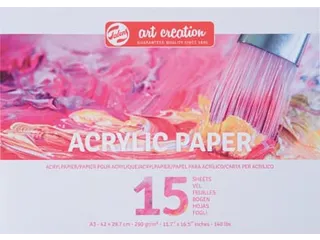 acrylpapier 290 g A3 blok van 15 vel - 1