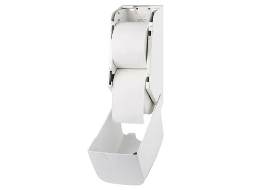 Toiletpapier Dispenser Voor Doprollen 2 rollen Wit