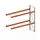 palletstelling,aanbouwveld,HxBxD 3300x3685x1100mm,vakl. 3000kg