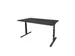 Bureau Linesto Plus hauteur réglable 120x80cm ombre bois/noir