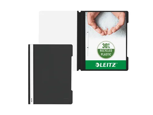 Snelhechter Leitz 4191 Standaard A4 zwart 30% gerecycled plastic