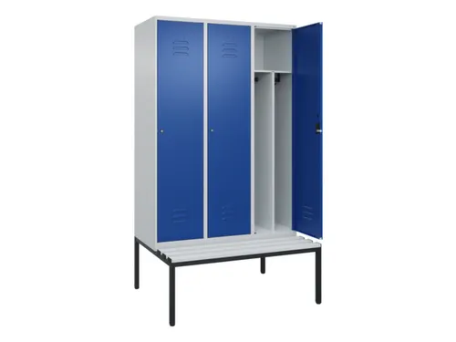 locker voor scheiding van kleding,HxBxD 2120x1200x815mm,3vak