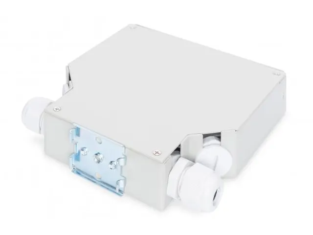 DIN-rail splitterbox voor 8 LC/DX-adapters Grijs