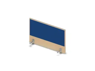 opzetpaneel bureau aanbouw zijkant NE-esdoorn BN6016-blauw 800mm - 1