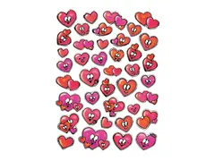 Sticker Etiket Herma 5371 Hartjes met ogen Stone 42 stuks