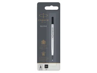 Rollerpenvulling Parker Quink medium zwart blister à 1 stuk - 1