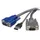 Ultradunne 2-in-1 Usb Vga Kvm-kabel 1.8 Meter