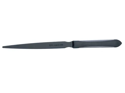 Briefopener MAULpro zwart gecoat rubber heft, zwart gelakt RVS lemmet
