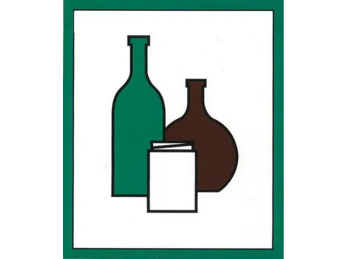 Pictogram Stickers Voor Afvalverzamelaar 6 Symbolen