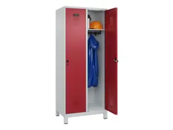 locker,HxBxD 1950x800x500mm,2vak,vak B 400mm,draaigrendel,voeten