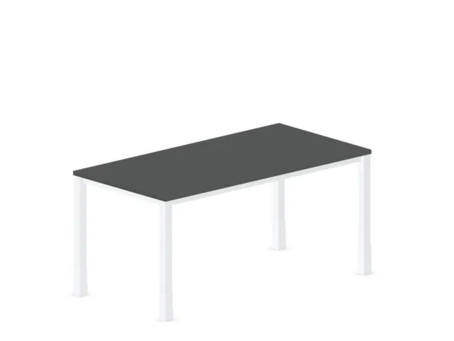 In hoogte verstelbaar bureau,HxBxD 720-840x1600x800mm,MS-donkergrijs
