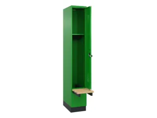 locker met bank,HxBxD 1950x300x815mm,1vak,vak B 300mm,draaigrendel - 1