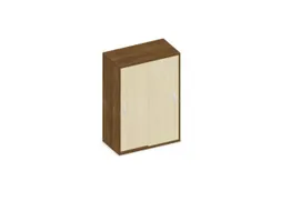 Schuifdeurkast 1150x800x430mm Romp Noten Decor Front Esdoorn
