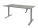 Bureau Assis-debout Dextro Slinger Pied T 120x80 Gris-cadre Alu