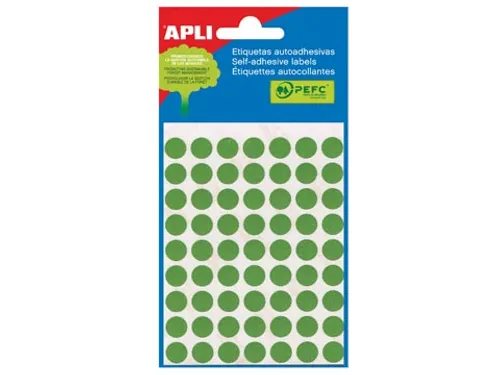 Apli Ronde Etiketten Ø13mm Groen