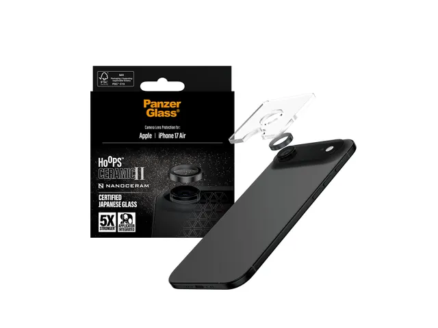 PanzerGlass Hoops Ceramic II Camera Lens Protector iPhone Air, Ap