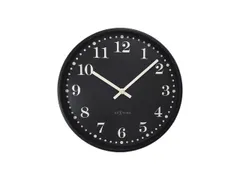 Wandklok NeXtime Dickens 30 cm zwart