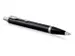 Balpen Parker IM Black Lacquer CT Medium Blauwe inkt