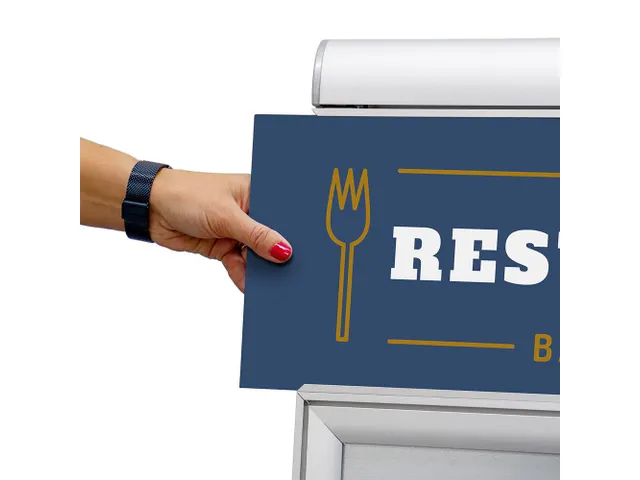 Topbord voor stoepbord 'Design Compasso' A1