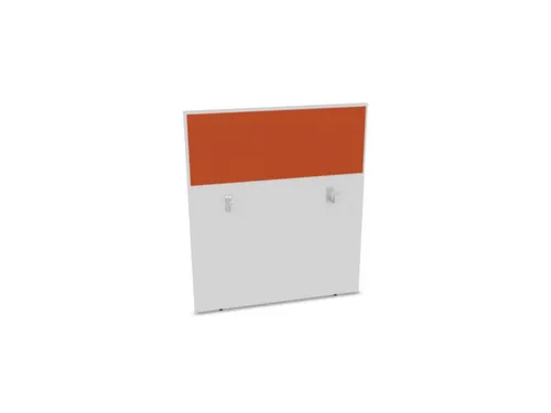 baliepaneel,v. bureau,aanbouw achter,B 1000mm,Bl-wit,BN3012-oranje