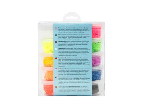 Klei Foam Clay basic 10 x 35gr 10 kleuren