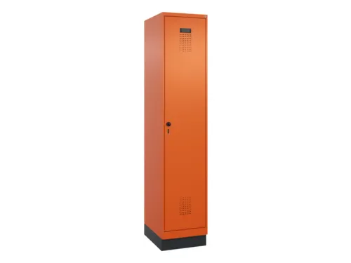 locker,HxBxD 1950x400x500mm,1vak,vak B 400mm,draaigrendel,sokkel