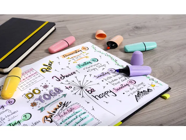 Markeerstift Eberhard Faber mini pastel etui 6st.