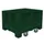 Stapelcontainer Pe 760x1200x1000mm 610 liter 4 Zwenkwielen Groen