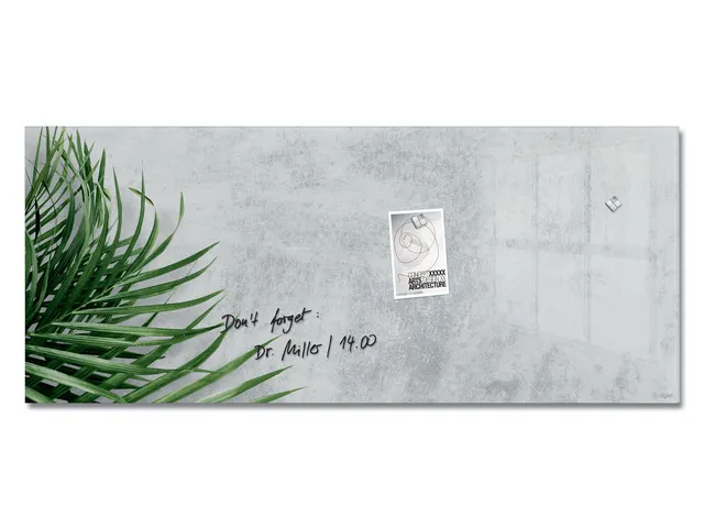 Glas Magneetbord Sigel Artverum Botanic 130x55cm