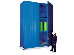 Stellingcontainer Gevaarlijke Stoffen Max. 30X200L Vaten Staand