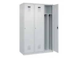 locker voor scheiding van kleding,HxBxD 1850x1200x500mm,3vak