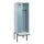 locker met bank,voor scheiding van kleding,HxBxD 2120x600x815mm,2vak