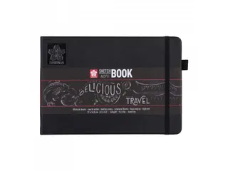 Schetsboek Sakura 80 zwarte vellen 140gr 210x148mm zwart - 2